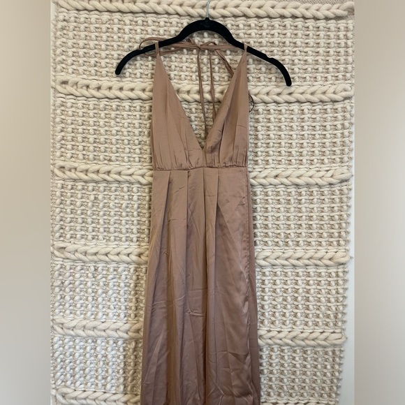 WHITE FOX BOUTIQUE Pink/Copper Akela Maxi Prom/ Wedding Guest Dress - Picture 3 of 10